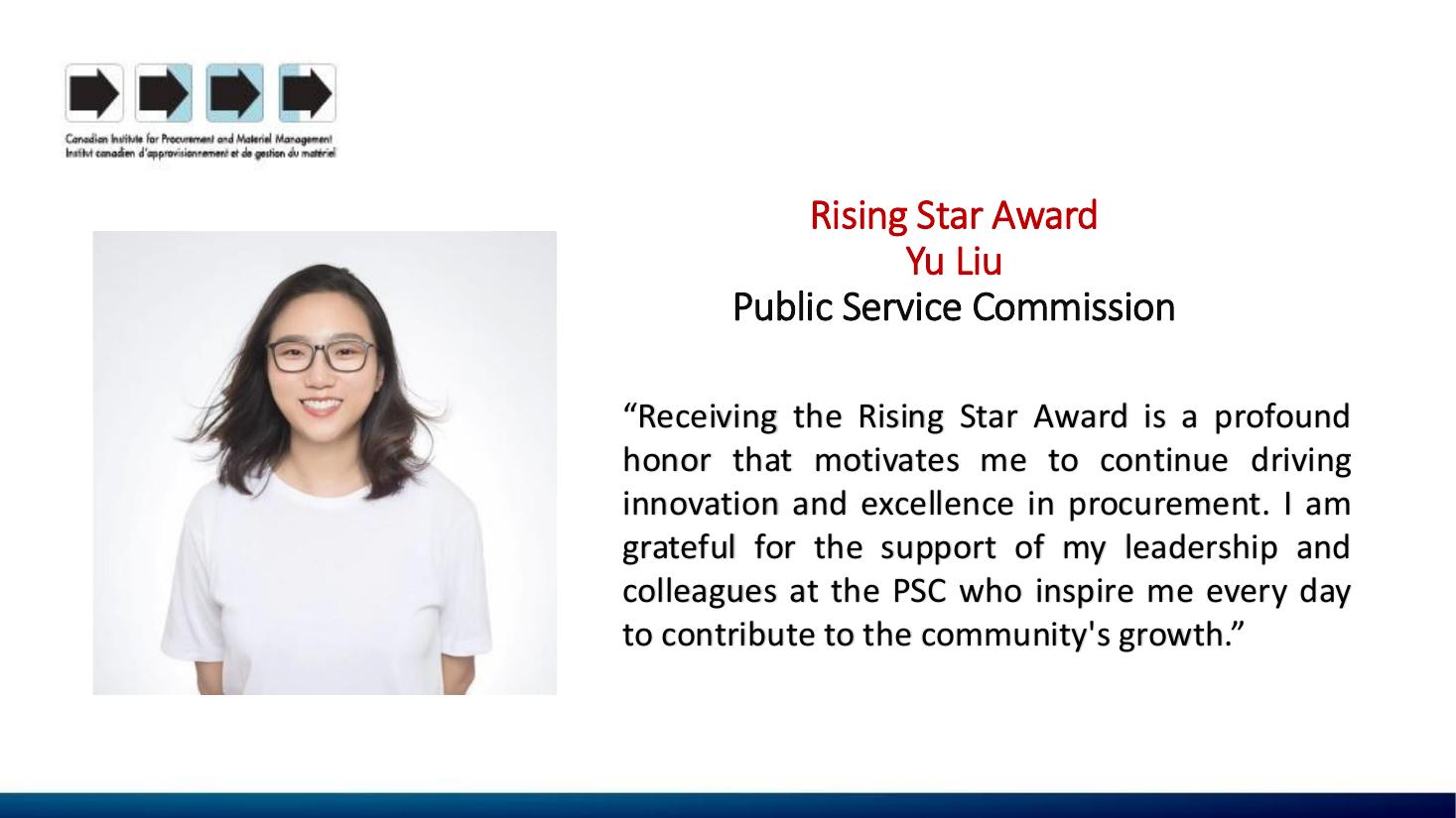 Yu Liu, 2026 CIPMM Rising Star Award recipient